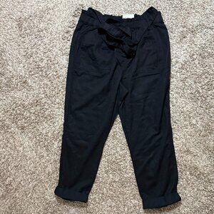 NWT Sonoma Tapered Crop Pants - Size Womens Large - Black